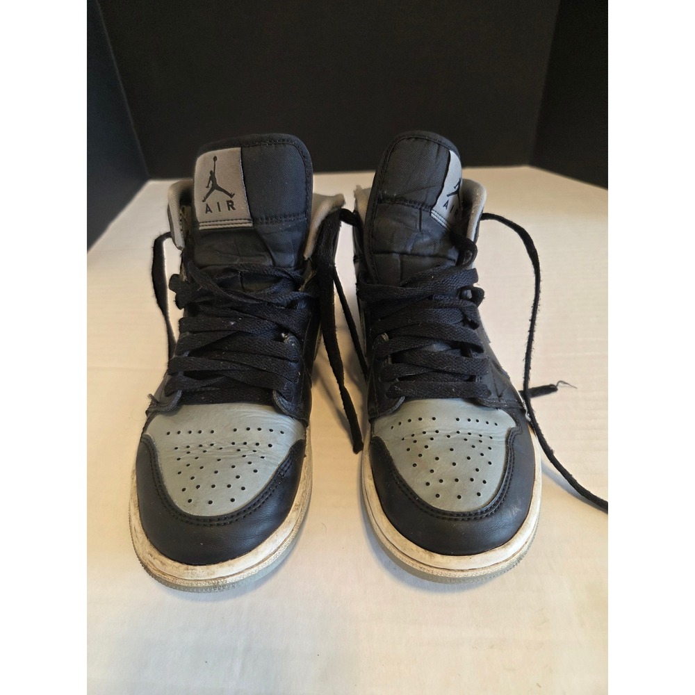 Nike Air Jordan 1 Mid Shadow Red Black Particle Grey BQ6472-007 Womens Size 6